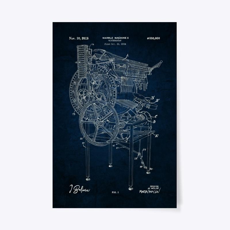 MMX Blueprint Poster - Cosmic Black